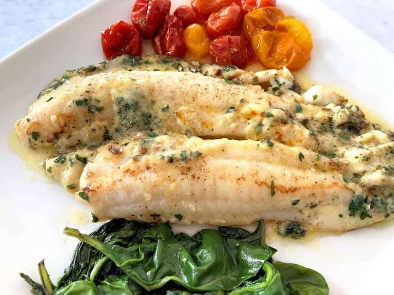 Lemon Sole Fillets With Creamy Sauce Recipe Cuisine Fiend